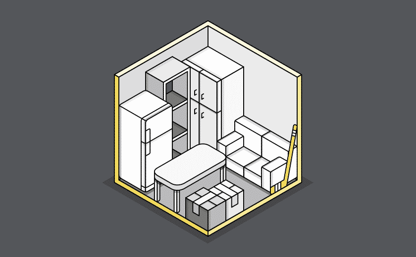 medium storage illustration